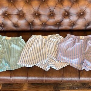Set of 3 Halo Striped Lounge Shorts